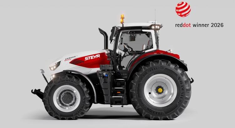 Újabb formatervezési díjat nyert a Steyr Cervus CVT traktor