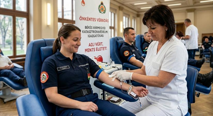 Önkéntes véradásokat szervez a Békés Vármegyei Katasztrófavédelmi Igazgatóság