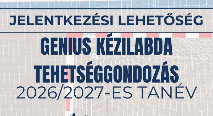 Jelentkezési lehetőség a GENIUS Kézilabda Tehetségpontokba