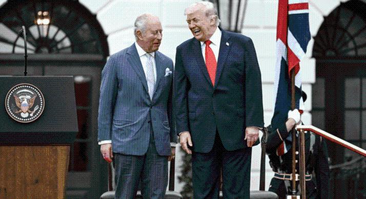 Vörös szőnyeg, állami vacsora és különleges ajándék – Így fogadták III. Károlyt Washingtonban