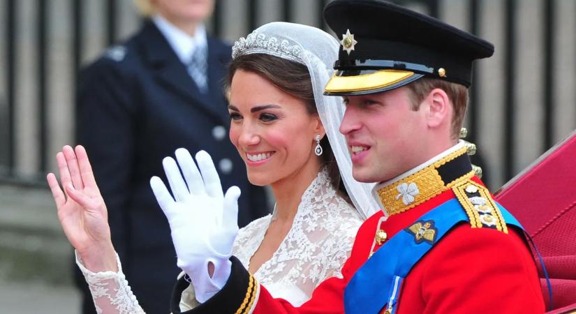 A ruha, amiről azóta is beszél a világ: Tizenöt éve házasodott össze Katalin hercegné és Vilmos herceg – Galéria!