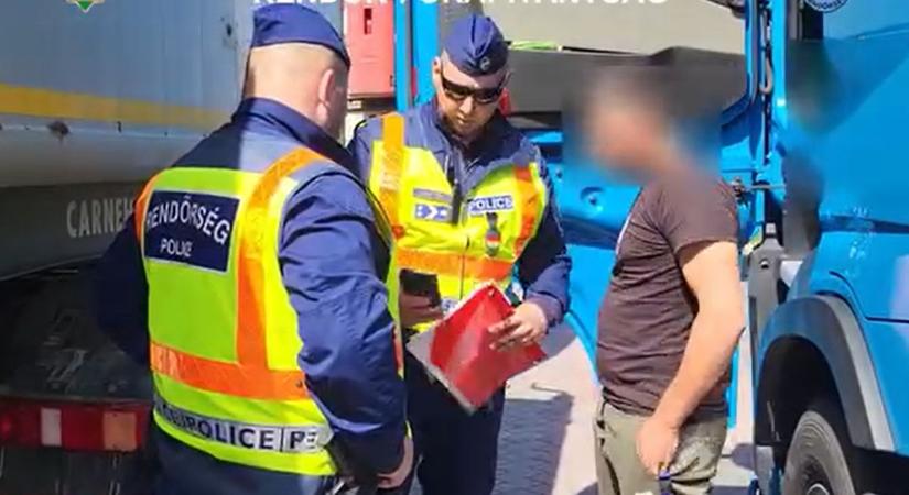 Váratlanul leterelték az autósokat a Kálmánházi pihenőhelyre, nem találod ki, hány bírságot osztottak ki! (videóval)