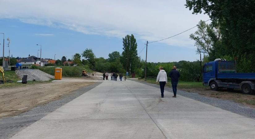 Elkészült a csónaklerakóhoz vezető út