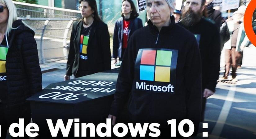 Videón a temetés, amit a Windows 10-nek rendeztek Franciaországban