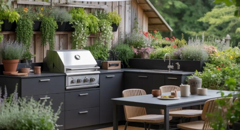 Vedd birtokba a kerted – 5 kültéri konyhaötlet, ami kis kertben is működik
