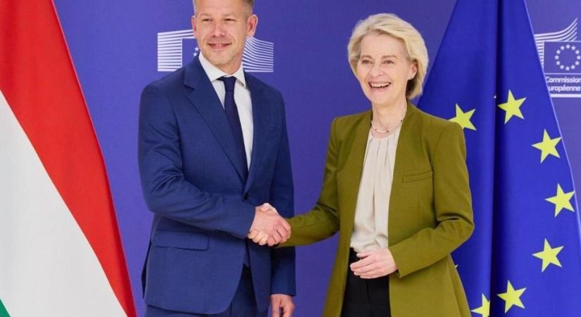 Magyar Péter Ursula von der Leyennel tárgyalt Brüsszelben az uniós forrásokról
