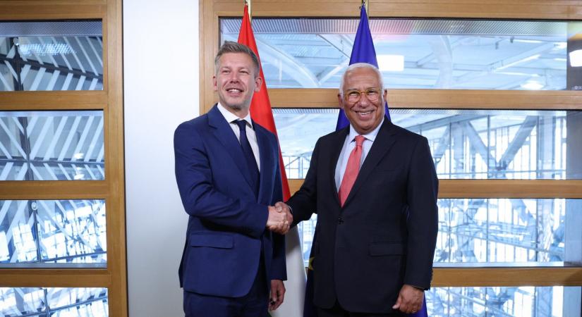 Magyar Péter találkozott az Európai Tanács elnökével, aki tájékoztatta a múlt heti EU-csúcson történtekről