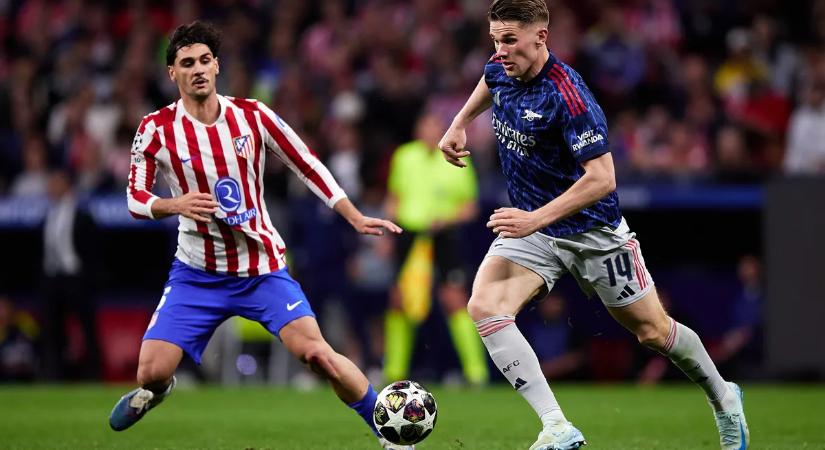Döntetlen az Atlético Madrid és az Arsenal BL-elődöntőjének első felvonásán