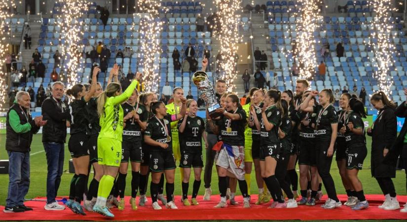 Szögletgóllal küldte padlóra a Fradi a Honvédot a női kupadöntőben