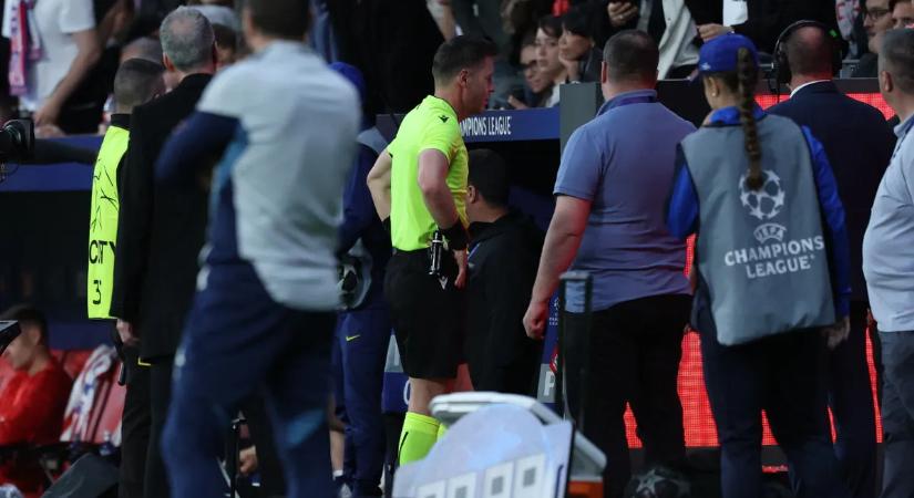 Az Arsenal edzője a holland bíró miatt őrjöngött a botrányos BL-elődöntő után