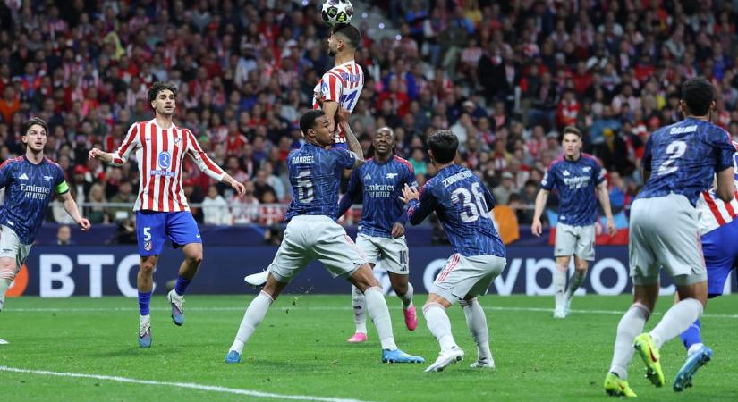 Tizenegyesgólok után döntetlenre áll az Arsenal és az Atlético Madrid párharca