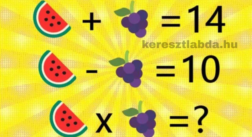 Napi matek feladat: Két gyümölcs, három művelet, a végeredmény meglepően becsapós