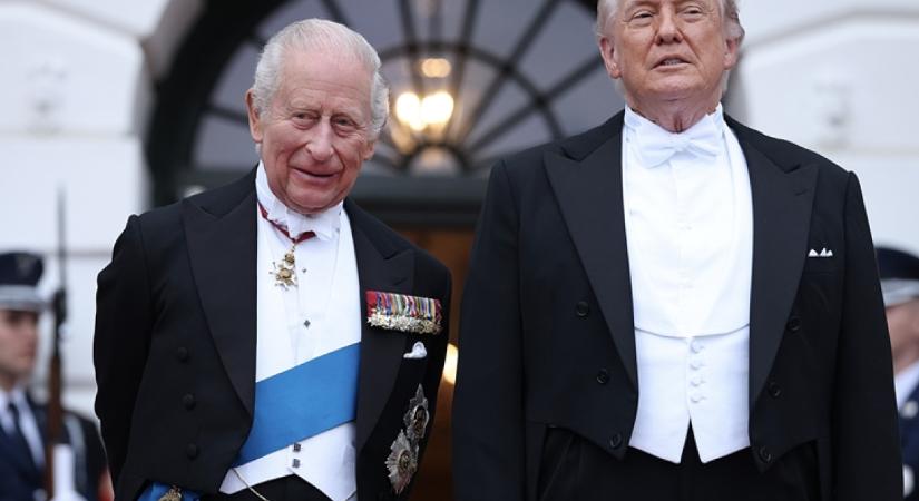 Ez aztán a pazar vacsora: kiderült, milyen menüsorral várta Károly királyt Donald Trump a Fehér Házban