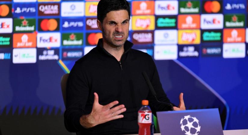 Arteta dühöng, nem érti, hogy miért vonták vissza a Bajnokok Ligájában az Arsenal tizenegyesét