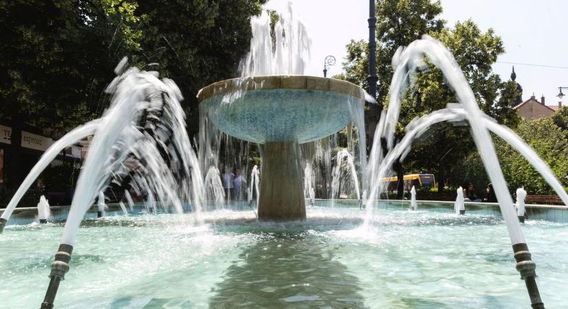 Véget értek az előkészületek, végre ismét csobognak a debreceni szökőkutak – videóval