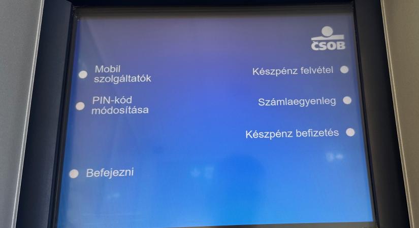 Visszakerült a magyar nyelv a ČSOB bankautomatáiba
