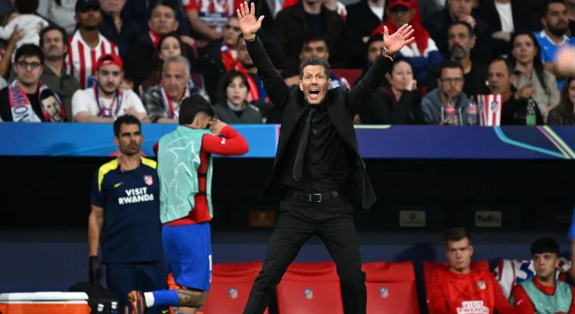 Elszabadultak az indulatok, Diego Simeone megcsapta az Arsenal sztárját