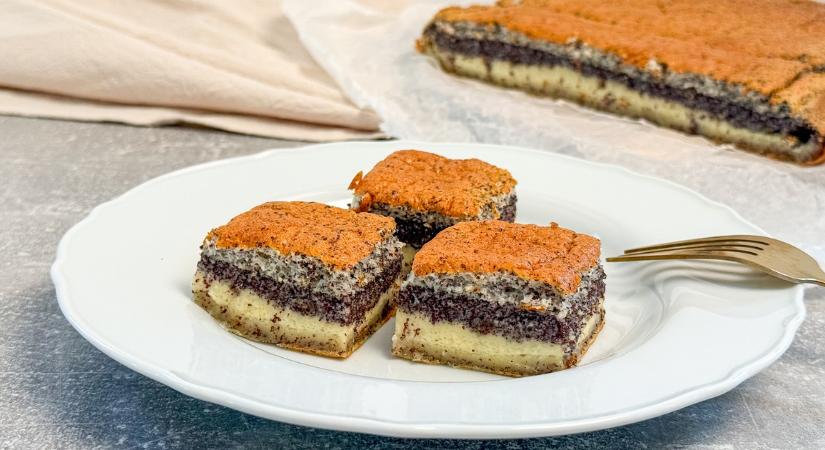 Mákos intelligens krémes recept: a látványos csodasüti, amely magától rétegeződik