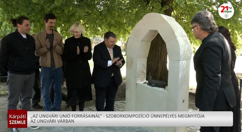 „Az Ungvári Unió forrásainál” - szoborkompozíció ünnepélyes megnyitója az ungvári várban (videó)
