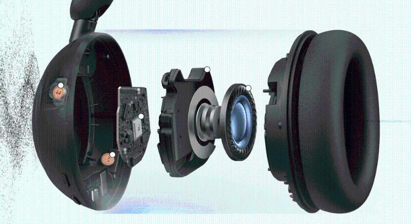 Egy töltéssel 50 órán át használható az új fejhallgató, ami négy lépésben szűri a zajokat