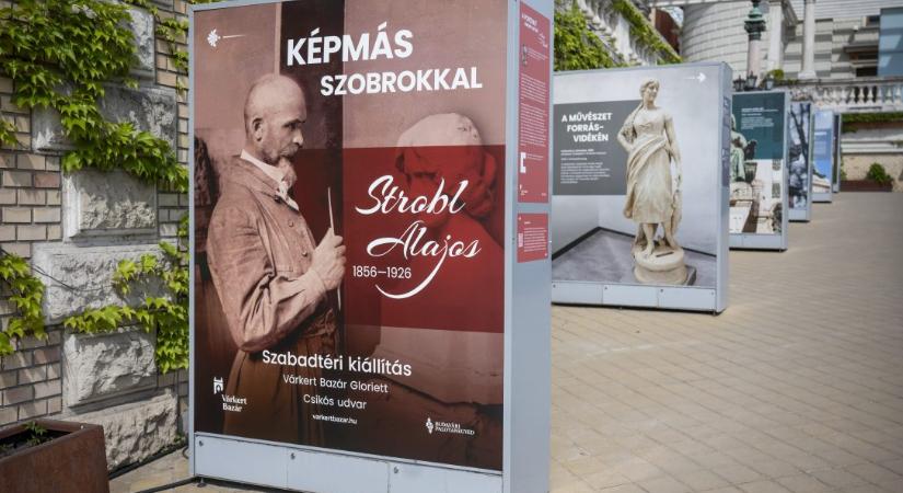 Képmás szobrokkal – Strobl Alajos emlékezete