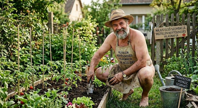 Meztelen kertészkedés világnapja: a nap, amikor a paradicsompalánta többet lát belőled, mint kellene