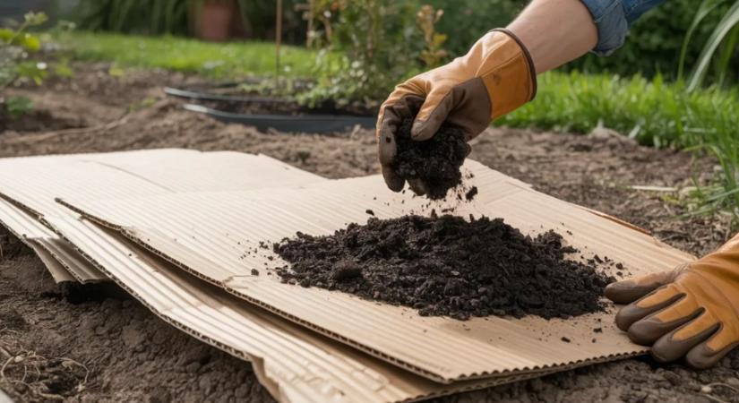 Mielőtt kidobod a kartondobozt, nézd meg, mit tehet a gyomok ellen a kertben