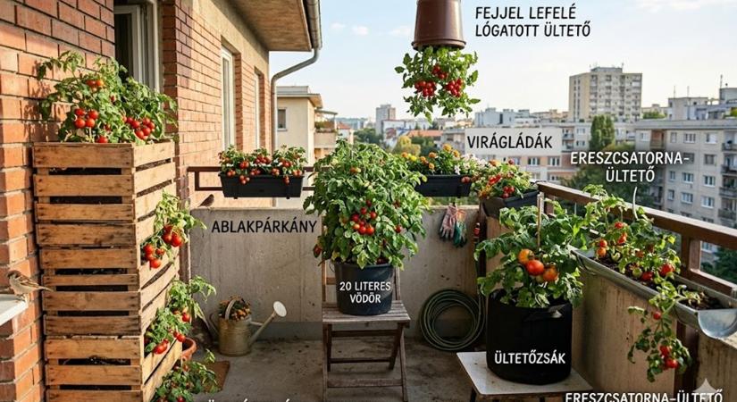 Nincs kerted? 6 működő módszer, amivel egész kis helyen is teremhet a paradicsom