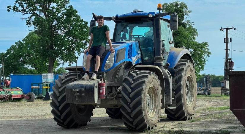 Traktorral a sikerbe: a somogyi fiú, akinek már a bizonyítvány előtt biztos állása van