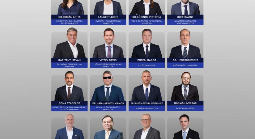 Teljes a Magyar-kormány névsora