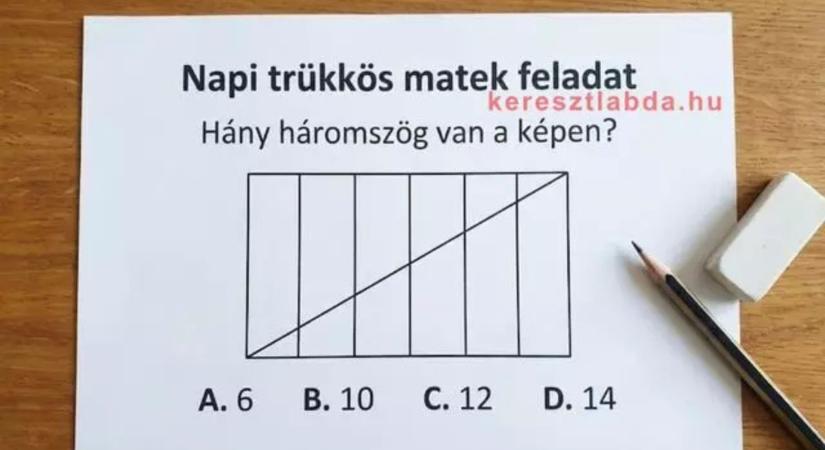 Napi matek feladat: Átló, hat sáv, egy kérdés – és szinte mindenki elront!