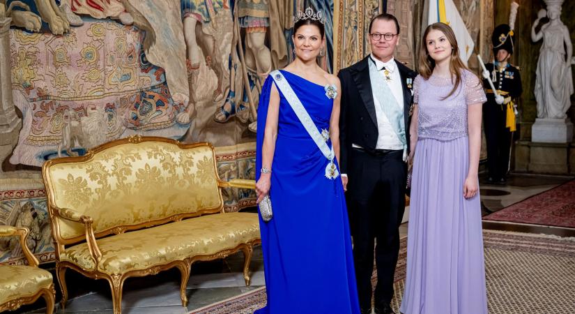 Tiara nélkül is ragyogott a 14 éves svéd hercegnő nagypapája, a király 80. születésnapján
