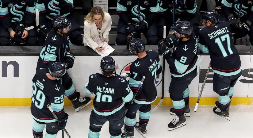 Az NHL történetének első női edzője távozott a Seattle Kraken csapatától