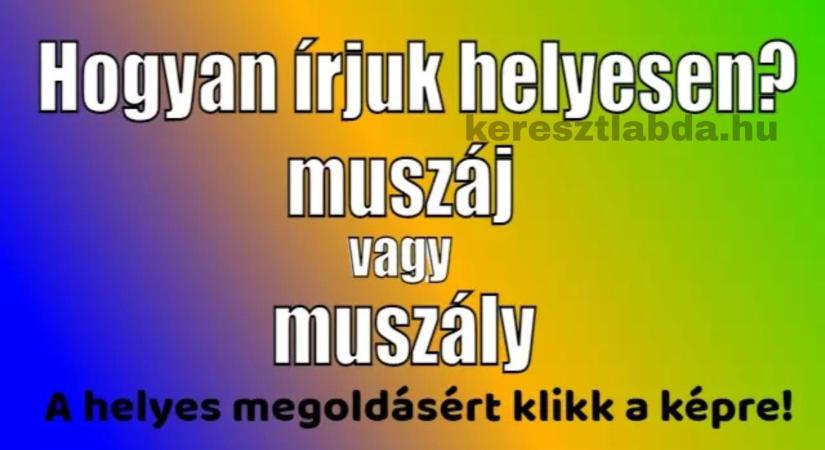 Napi helyesírás feladat: „Muszáj” vagy „muszály” – melyiket írnád le gond nélkül?