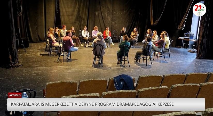 Aktuális (2026.05.01) - Kárpátaljára is megérkezett a Déryné Program drámapedagógiai képzése (videó)