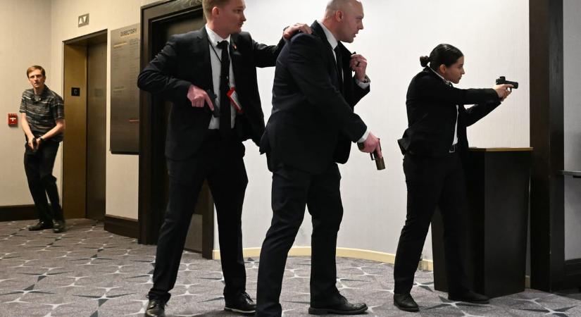 Videón, ahogy Trump merénylője betört a fehér házi tudósítók vacsorájára