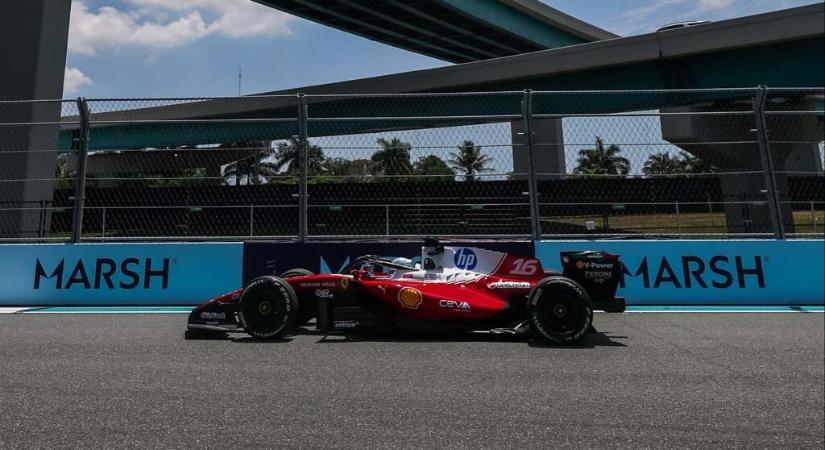 Leclerc az élen Miamiban, Norris csak hetedik a McLarennel