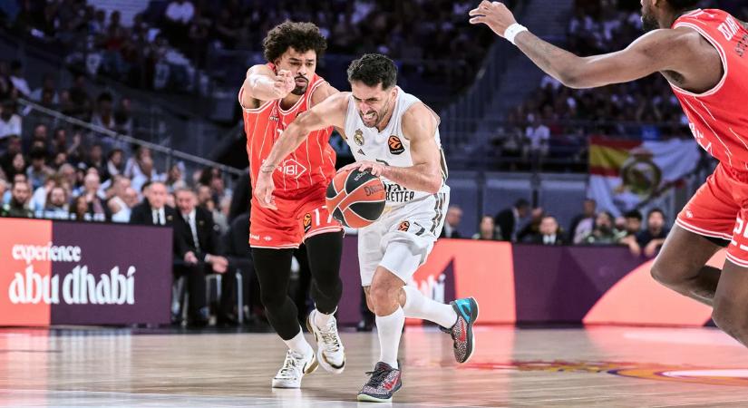 Férfi kosár Euroliga: másodszor is legyőzte a Hapoelt a Real Madrid