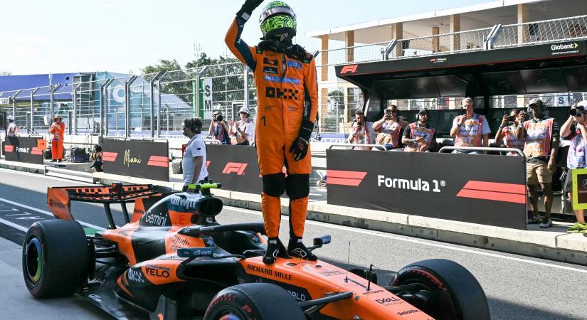 Egy hiba is belefért a sprintidőmérőt nyerő F1-bajnoknak