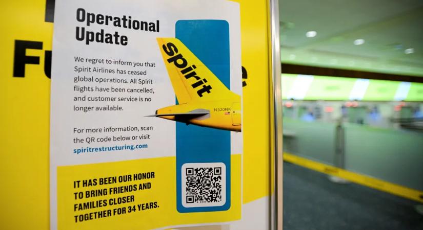 Leállt az amerikai fapados légitársaságok úttörője, a Spirit Airlines