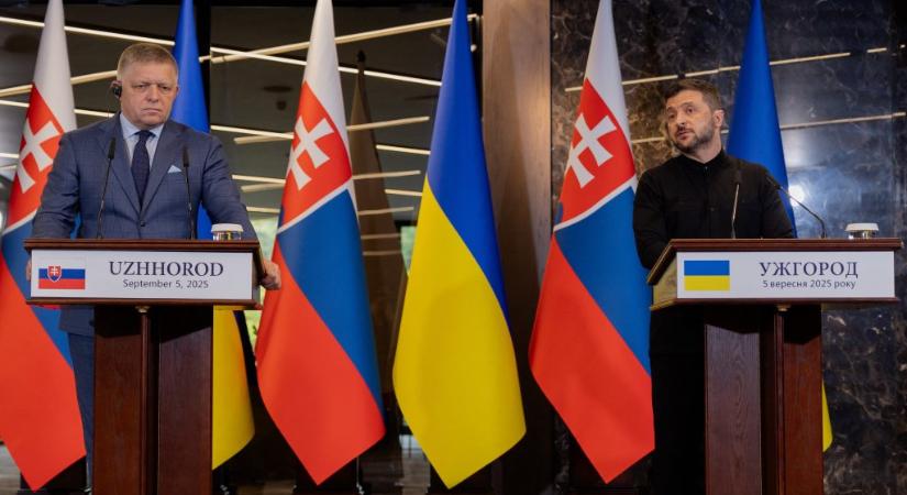 Zelenszkij az ukrán EU-csatlakozásról tárgyalt Robert Ficóval