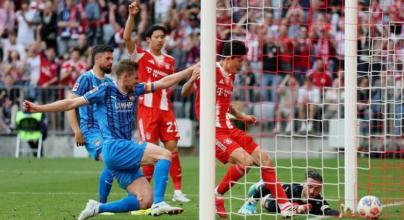 Zivzivadze és Goretzka is duplázott, őrült meccsen ikszelt a Bayern a Heidenheimmel