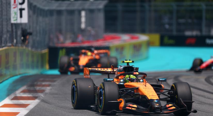 McLaren-siker a miami F1-sprinten, lesöpörték a Mercit