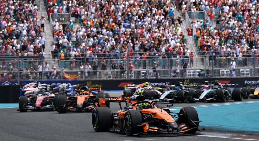 Norris vezetésével sima McLaren-siker a miami sprinten