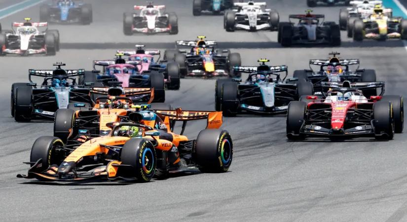 Felrázta az F1-et a nagy szünet, Norrisé a miami sprintfutam