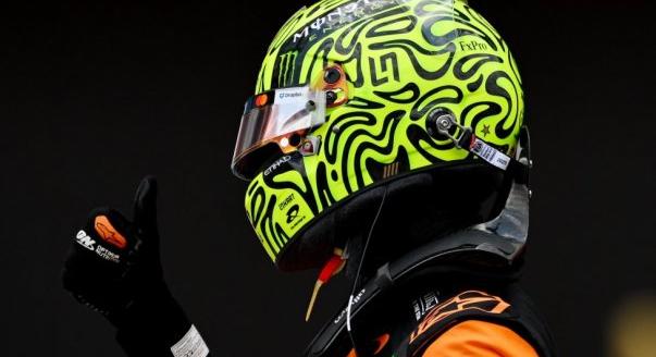 Norris csak a hőséggel küzdött a sprinten