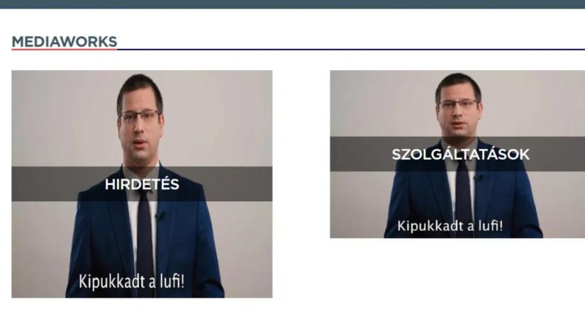 Gulyás Gergely fotói lepték el a Mediaworks honlapját, azzal a szöveggel, hogy kipukkadt a lufi