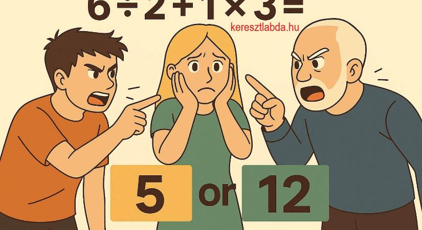 Napi matek feladat: Az internetet megosztó egyenlet, 12 vagy 5? Egyik sem igaz!
