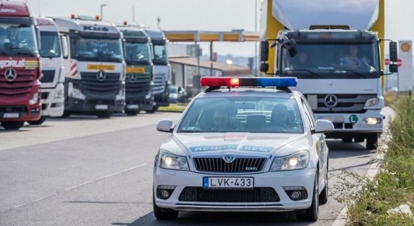 Egy hétig fokozott ellenőrzés alatt a teherautók és a buszok