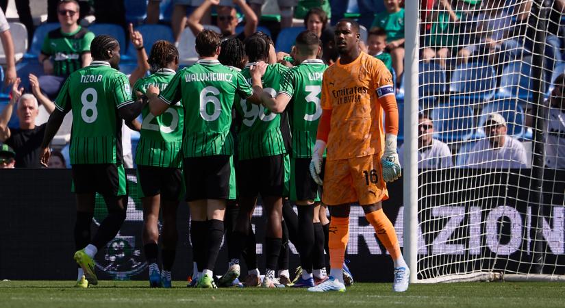 Serie A: az AC Milan vereséget szenvedett a Sassuolo otthonában – viedeóval